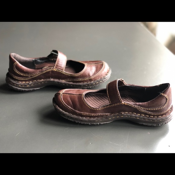 Born Shoes - Born Brown Leather Mary Jane Loafer Sz 6.5